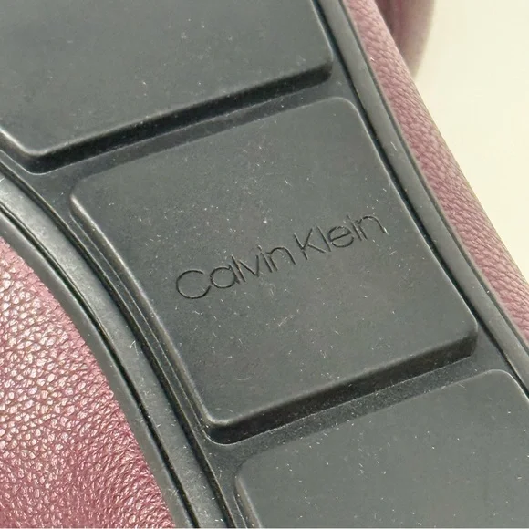 Calvin Klein Lira Loafer Women's Shoes Burgundy Size 9 Good Used Condition - Picture 9 of 11